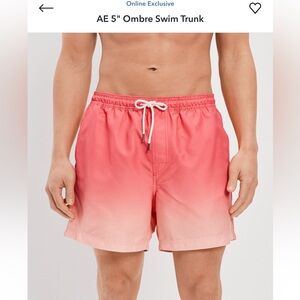 American Eagle 5" ombré swimming trunks